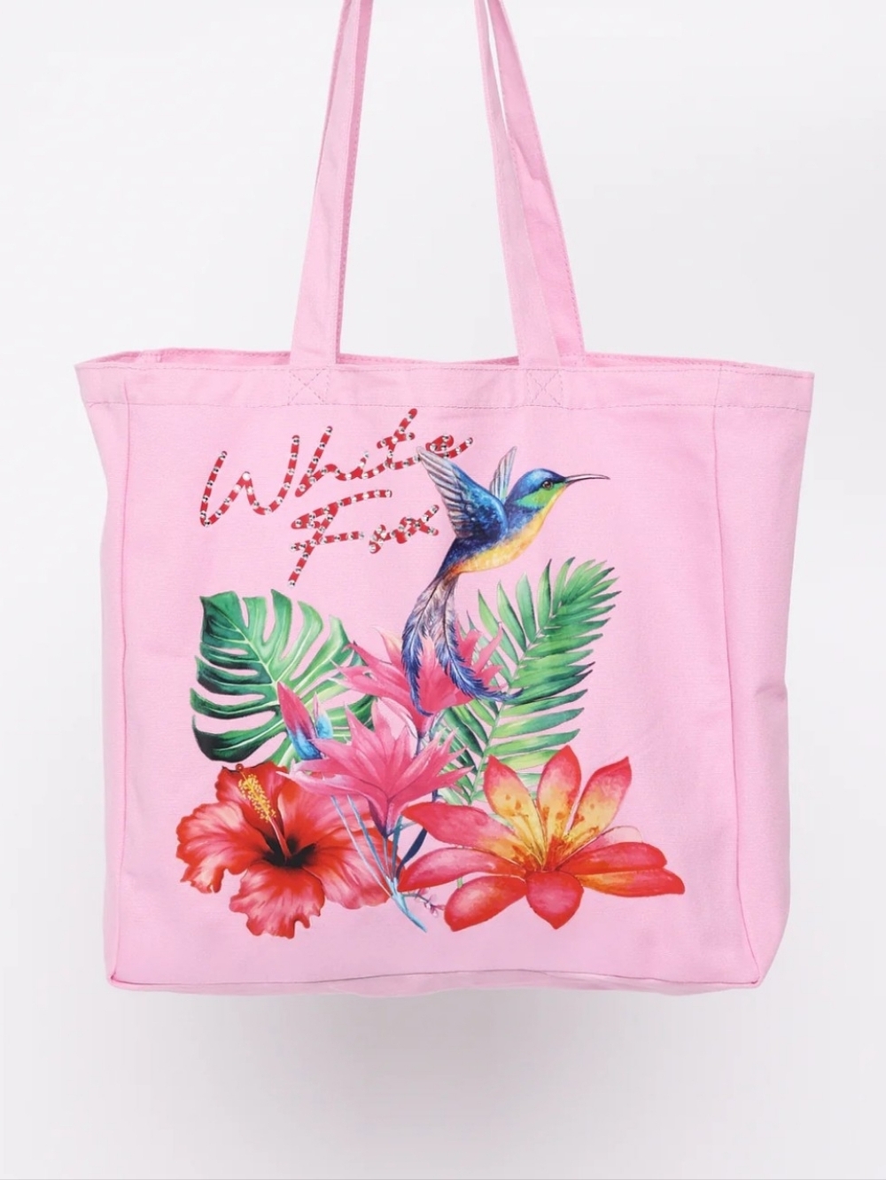 White Fox Tote Bag
